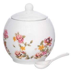 Açucareiro Le Jardin 350ml em Porcelana Hauskraft