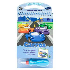 Livro Aquabook Carros 23x13,5cm em Papel Todo Livro