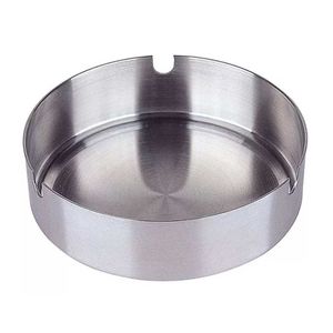 Cinzeiro Redondo 10cm em Aço Inox Kehome
