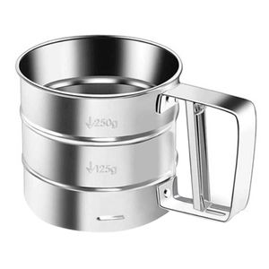 Polvilhador Peneira C/ Gatilho 9cm em Aço Inox Kehome