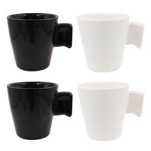 Jogo de Canecas 4 Peças 90ml em Cerâmica Casita