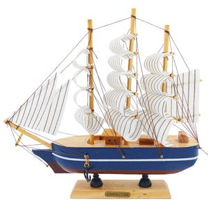Barco Decorativo 24cm em Madeira Livon