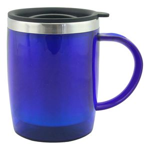 Caneca Térmica C/ Tampa 400ml em Aço Inox Top Útil