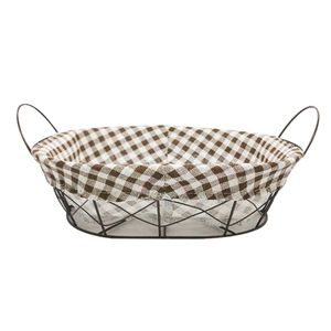 Cesta Decorativa 28x20cm em Tecido Livon