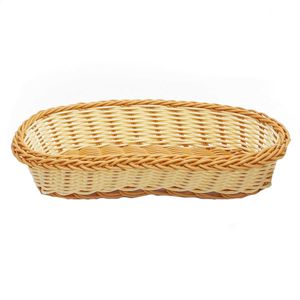 Cesta Trançada 25x11cm em Plástico Livon