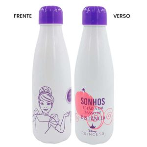 Garrafa Princesas 600ml em Plástico Plasduran