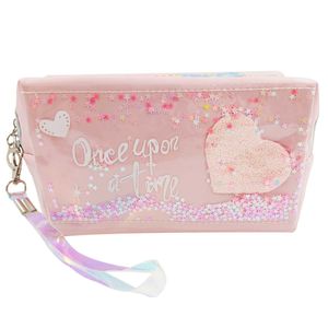 Nécessaire Coração e Estrelas C/ Alça 10,5x18cm em PVC Rubys