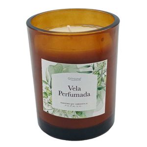 Vela Decorativa Aromática 10x8cm Em Vidro Gifthome