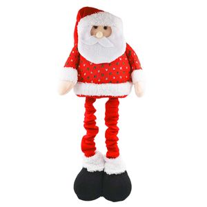 Papai Noel de Pé Decorativo 68cm em Tecido Fartex