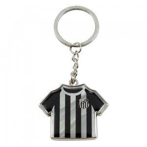 Chaveiro Camisa Santos FC 7cm em Metal Mileno