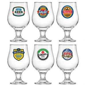 Jogo de Taças Beer Master 6 Peças 380ml em Vidro Ruvolo