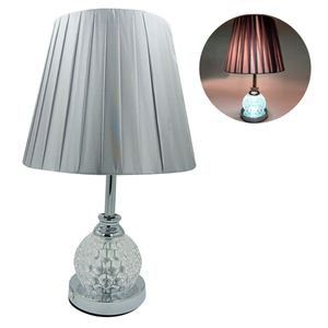 Abajur Decorativo 25x14cm em Vidro e Metal FWB