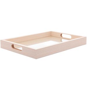 Bandeja Retangular C/ Tressê 35X25cm em MDF Lyor