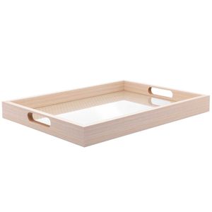 Bandeja Retangular C/ Tressê 40X30cm em MDF Lyor