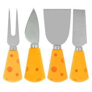 Jogo Faca P/ Queijo 4 Peças em Metal Livon