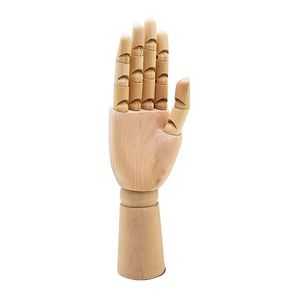 Mão Articulada Decorativa 26cm em Madeira Livon