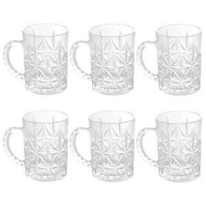 Jogo de Caneca Paris 6 Peças 170ml em Vidro Lyor