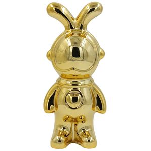 Astronauta C/ Orelhinhas Decorativo 18,5cm em Cerâmica Moment