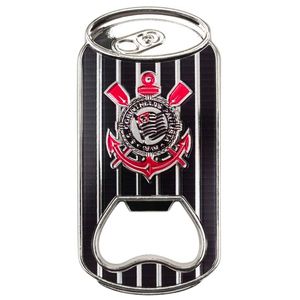 Abridor de Garrafa Corinthians 8,5x4cm em Metal Mileno