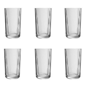 Jogo de Copos Graffiato Long 6 Peças 420ml em Vidro Hauskraft