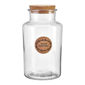 Pote Home C/ Tampa Cortiça 2000ml em Vidro Hauskraft