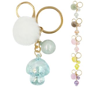 Chaveiro Cogumelo Pompom 10cm em Metal Michael Judi
