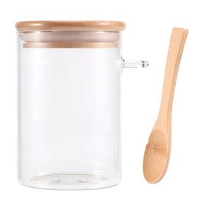Pote C/ Colher 550ml em Vidro Y888