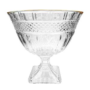 Centro de Mesa C/ Pé Brandon 26cm em Cristal Lyor