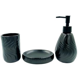 Kit Banheiro Malta 3 Peças em Porcelana Newway
