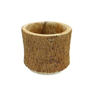 Cachepot Decorativo Tresse 8x8cm em Cimento Newway