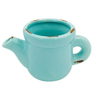 Vaso Bule Decorativo 12x7cm em Cerâmica Livon