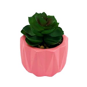 Vaso C/ Planta Artificial 12x8cm em Cimento Livon