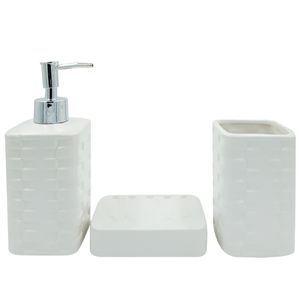 Kit Banheiro Atenas 3 Peças em Porcelana Newway