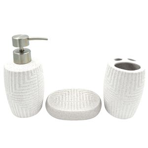 Kit Banheiro Paris 3 Peças em Porcelana Newway