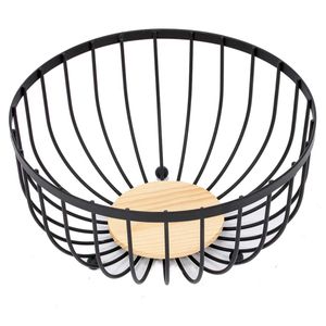 Fruteira Aramada 25x13,5cm em Metal e MDF Clink