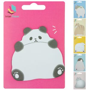 Bloco de Anotação Autoadesivo Bichinhos 6cm em Papel Interponte