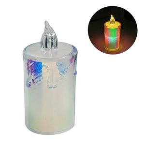 Vela LED Holográfica 7,5cm em Plástico Interponte
