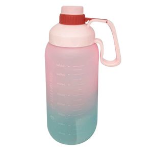 Garrafa C/ Alça + Canudo 2000ml em Plástico Livon