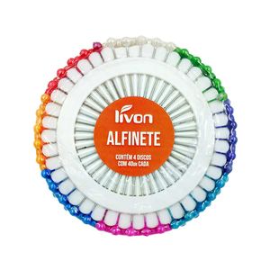 Kit de Alfinetes 4 Discos em Metal Livon