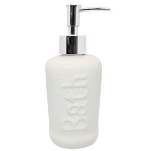 Porta Sabonete Líquido 17cm em Porcelana Livon