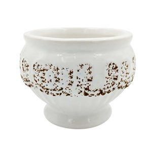 Vaso Decorativo 8x6cm em Cerâmica Livon