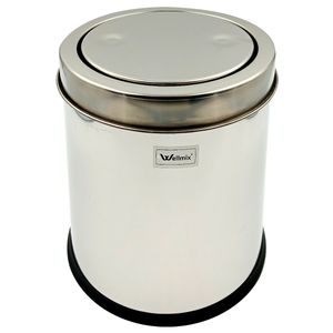 Lixeira C/ Tampa Basculante 5L em Aço Inox Wellmix
