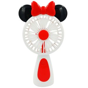 Mini Ventilador Minnie Recarregável 19,5cm em Plástico Alfacell