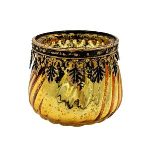 Castiçal Decorativo 6,5x8cm em Vidro Youbai