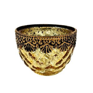 Castiçal Decorativo 6x7cm em Vidro Youbai