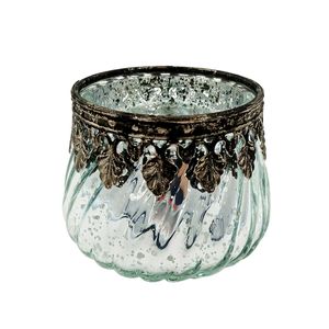 Castiçal Decorativo 6,5x8cm em Vidro Youbai