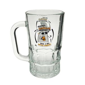 Caneca P/ Chopp Flork 360ml em Vidro Allmix