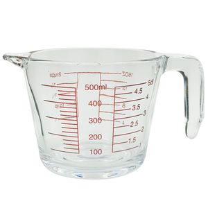 Jarra Medidora 500ml em Vidro 20 Comercial
