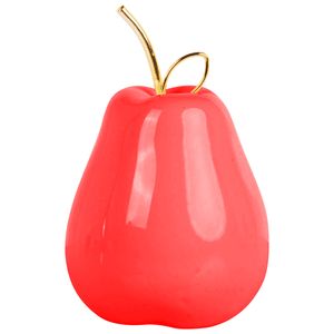 Pêra Decorativa 12x10,5cm em Cerâmica Golden Rio