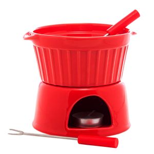 Jogo de Fondue Classic 4 Peças em Porcelana Lyor
